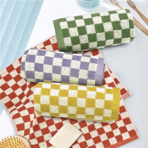 Jacquotha Hand Towels for Bathroom 4 Pack, Cotton Face Towels Soft Absorbent - Picture 3 of 7